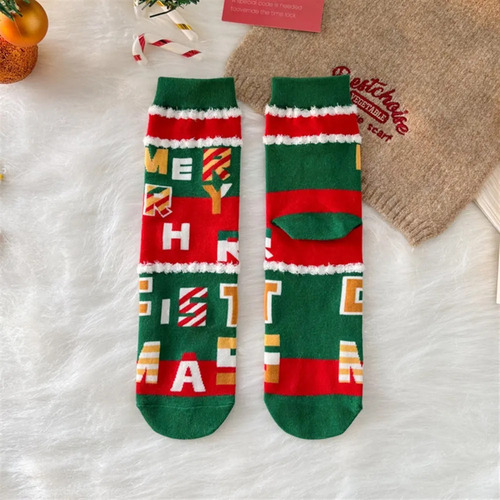 6 Pares De Regalos De Navidad Y Medias Navideñas De Dibujos