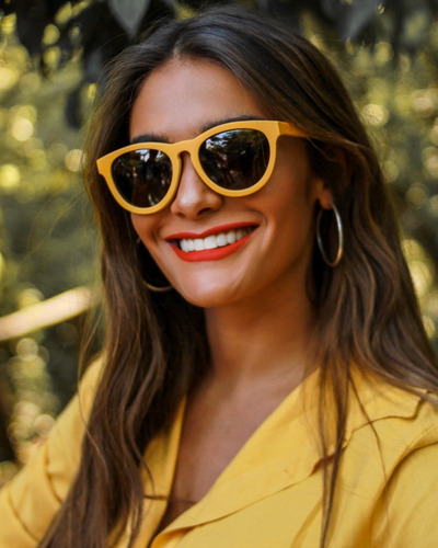 Gafas Anteojos Sol 100% Madera Woot8 - Yellow Bamboo