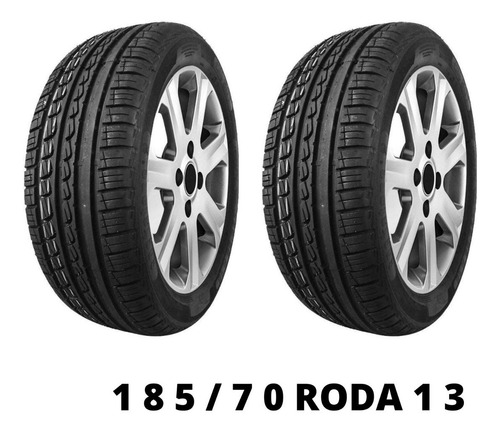 Kit 2 Pneu Remold 185/70 Roda 13 Com Garantia + Nf-e H