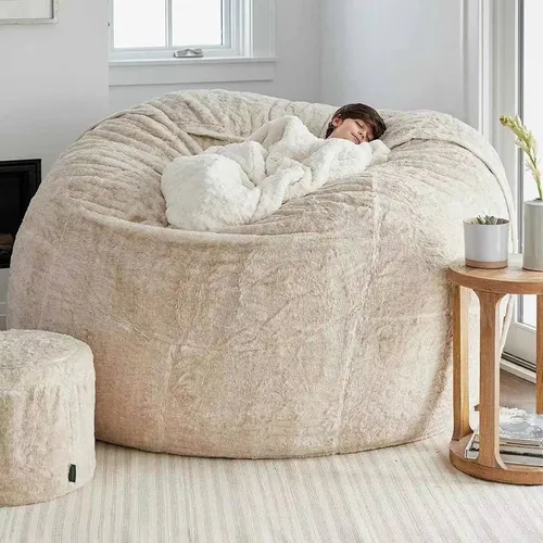 Funda De Sofá Grande, Redonda, Para Sillón Blando, Bolsa Par