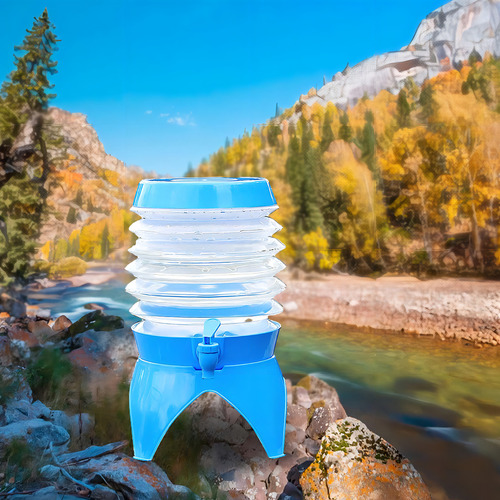 Jarra De Agua Plegable Para Acampar Con Contenedor De Agua P