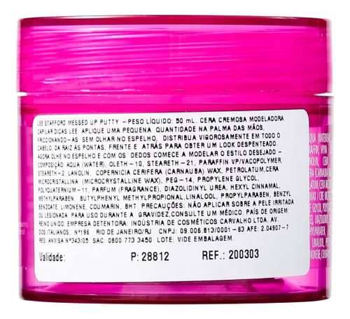 Lee Stafford Messed Up Putty - Creme Modelador 50ml
