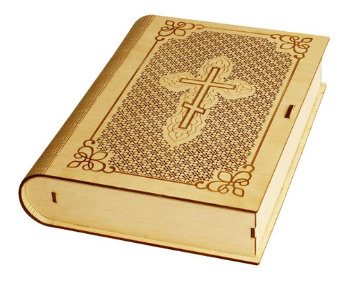 Imagen 2 de 2 de Caja Para Biblia Mdf