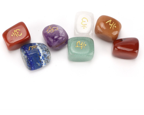 Letras Paganas Grabadas En Piedra En Bruto De Cristal Tallad