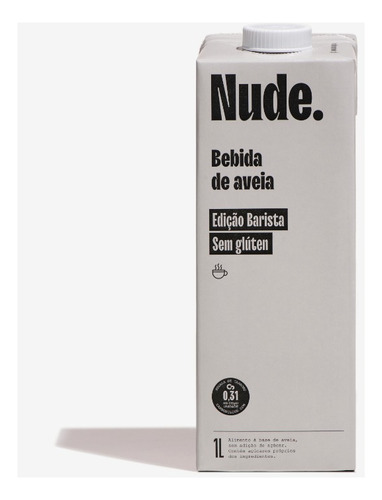 Bebida à Base de Aveia Barista Nude. Caixa 1l