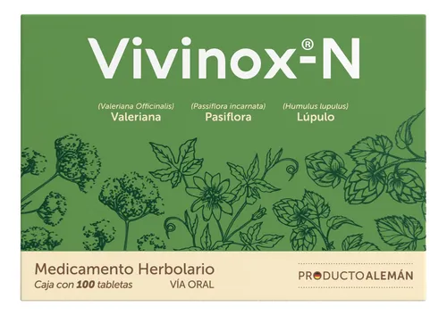 Vivinox-N Medicamento Herbolario 100 Tabletas