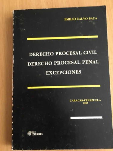Derecho Procesal Civil Y Penal (Usado)