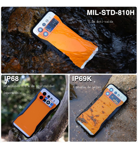 Doogee V20s 5g Celular 32gb+256gb/tf 2tb 6.43 Hd Pantalla 50mp+24mp Visión Nocturna 6000mah (33w) Carga Rápida Android 13 Doble Sim