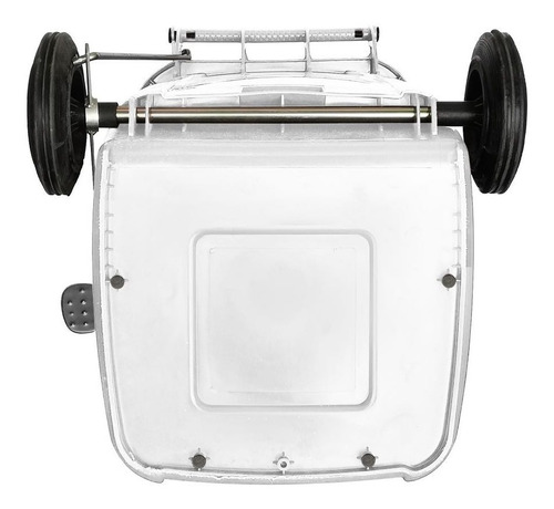 Bote 240 L Con Ruedas Y Pedal Color Blanco