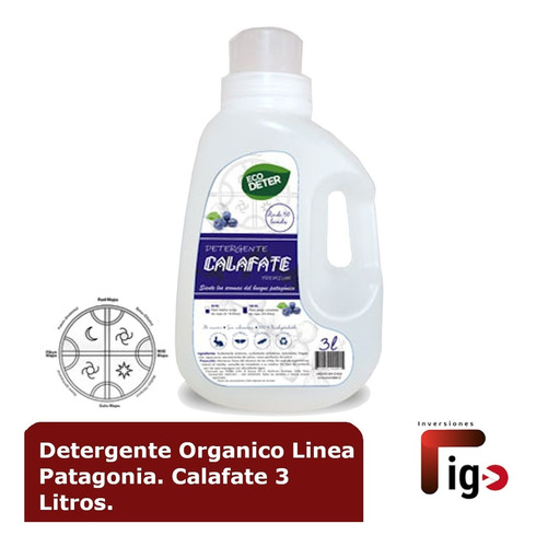 Detergente Orgánico Linea Patagonia Calafate 3 Litros