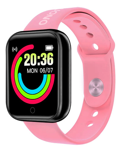 Reloj Inteligente Smartwatch Suono Pulsera Bluetooth Color de la malla Rosa