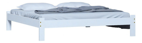 Cama Turca King Size Madeira Reforçada Cor Branco