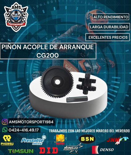 Piñon Acople De Arranque Cg200