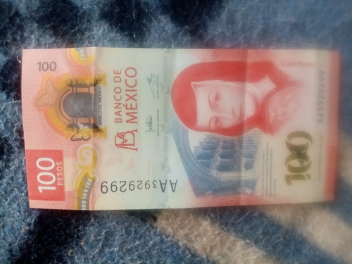 Billete De 100 Pesos Sería Aa 