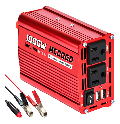 Inversor De 1000w 12v A 110v Para Una Amplia Gama De Usos.