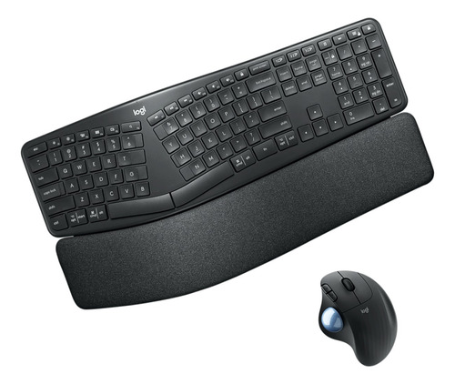 Logitech Combo: Teclado Ergo K860 + Mouse Trackball M575