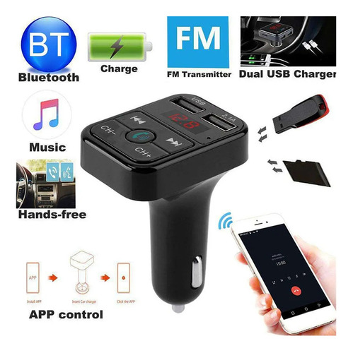 Transmissor Bluetooth Fm Audio Car Handsfree Usb