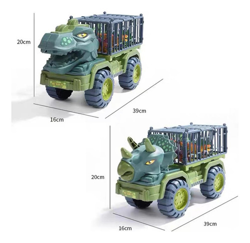 2 Dinosaurios Transporte Coche Coches Juguetes Juego Para