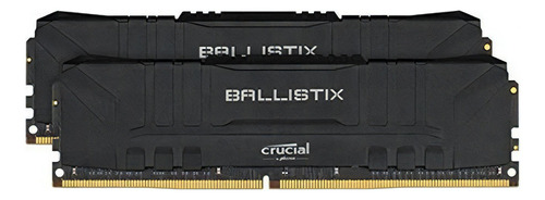 Memoria RAM Ballistix gamer color black 8GB 2 Crucial BL2K4G24C16U4B