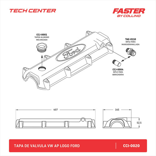 Tapa De Valvulas Ford Escort Vw Gol Faster By Collino Cuot