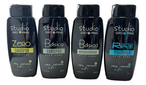 Kit 4 Productos Shampoo Studio Grooming