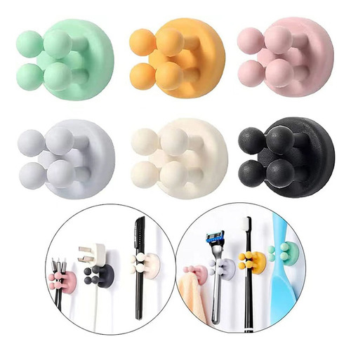 Gancho De Silicona Sin Perforaciones Para Soporte De Maquini