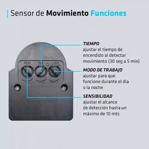Pack X4 Reflector Led Sensor Movimiento 20w Luz Fria Ip66