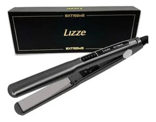 Prancha de Cabelo Lizze Extreme Profissional Cinza para Alisamento Rápido