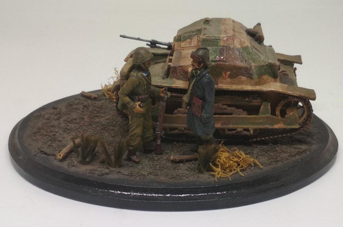 Diorama Tanque Y Soldados Polonia Z3615 Milouhobbies