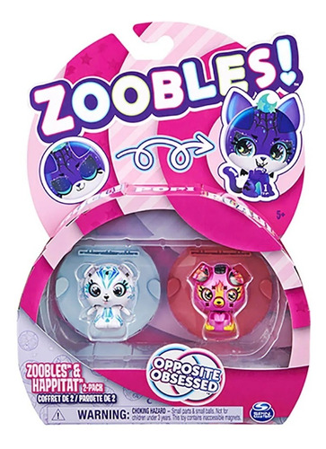 Brinquedo Zoobles Double Pack Ursinho Polar Firey Puppy 2412
