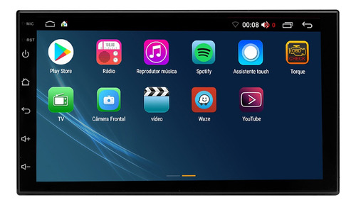 Multimidia Aikon Core Red 1din 9p 2/64gb Qled