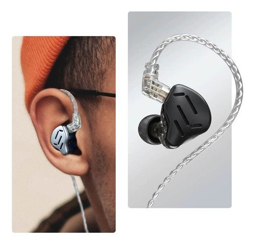 Auriculares In Ear Kz Zax 16 Drivers 1dd +7ba Monitor Financ