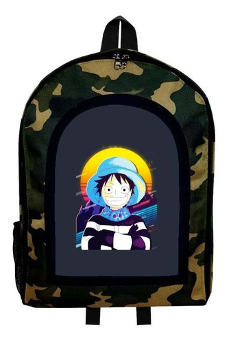 Mochila Camuflada One Piece Modelo 86