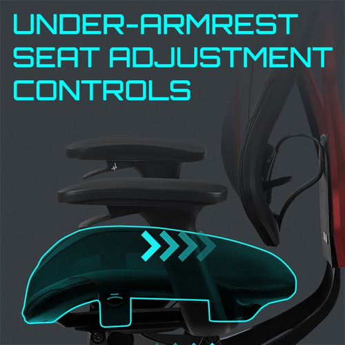 Imagen 9 de 10 de Silla Gamer Thunder X3 Yama7 Ergonómica Negro/rojo