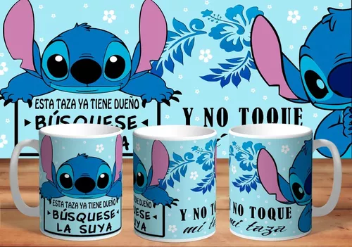 Taza Stitch, No Toques Mi Taza De Plástico