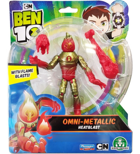 Ben 10 Figura Omni - Metallic Heatblast Original