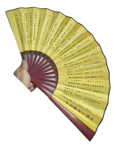 Kit 3 Leques Dobrável Bambu Cosplay Chinês Japão Kung Fu
