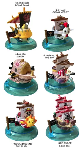 Set Figuras Colección Anime One Piece / Barcos Set X6