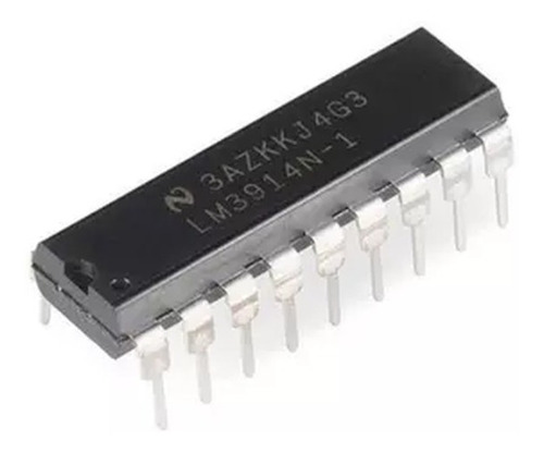 Circuito Integrado Lm3914n Lm3914 Driver De Leds Vúmetro