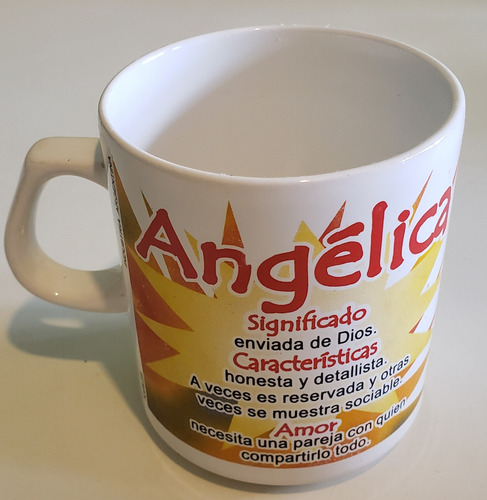 Taza De Cerámica Personalizada Angélica .
