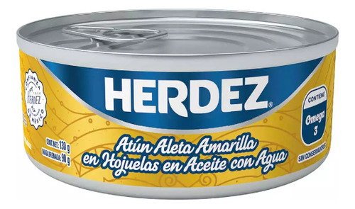 Atun Herdez Hojuelas En Aceite Con Agua 130 Grs