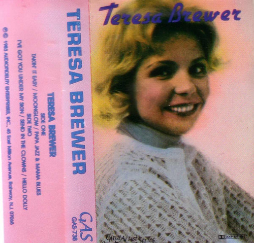 Teresa Brewer Jazz Raro Cassette Importado 1983 Pvl