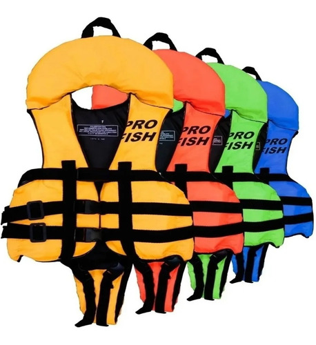Chaleco Salvavidas Niños Aquafloat Pro Fish Chiripa 3 Tiras
