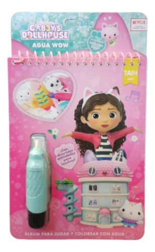 Agua Wow Colorear Con Agua Libro Gabby's Dollhouse Tapimovil