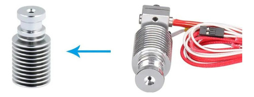 Corpo De Alumínio Heatsink E3d-v6 Para Extrusora 1.75mm Tensão De Operação Bivolt