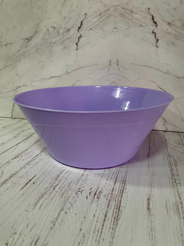 Ensaladera Bowl Plastico Grande 3 Litros X 12 Unidades Color Lila