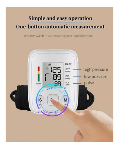 Para Monitor De Brazo Automático Toma Presión Arterial A