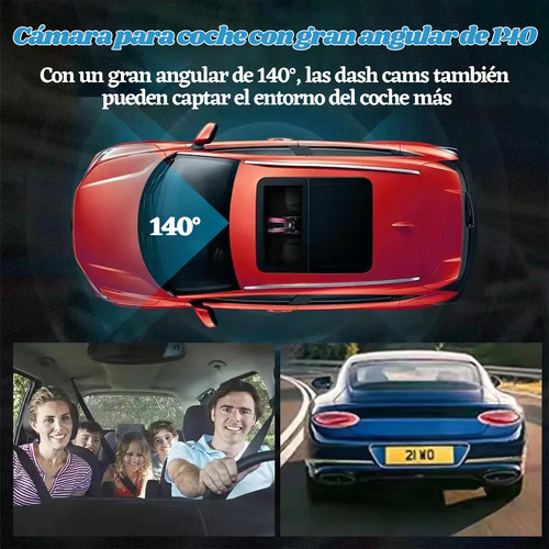 Frontal E Interior 1080p Dvr Dashcam Camaras Para Autos