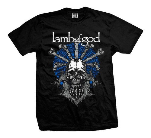 Remera Lamb Of God  Skullwizard 