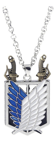 Collar Con Dije De Survey Corps Y Llave De Eren Jaeger N1085